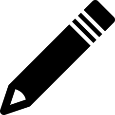 Pencil With Eraser Engraving Svg Design, Free Vectors File